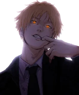 Telegram sticker 😈 Denji Chainsaw Man @Anak_kucing_stiker