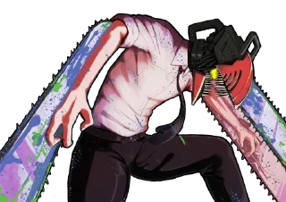 Telegram sticker 😈 Denji Chainsaw Man @Anak_kucing_stiker