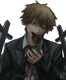 Video sticker 😈 Denji Chainsaw Man @Anak_kucing_stiker