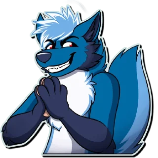 Telegram sticker 😈 Clicky Coyote