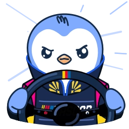 Sticker 🏎 Pengu collection @TgEmodziBot