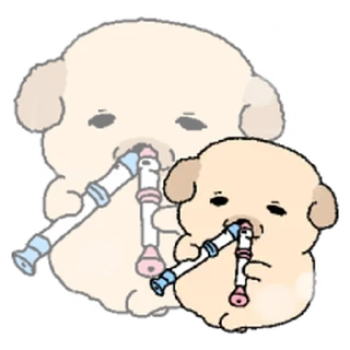 Telegram stiker ⭐ 눌어붙은 누덩이 3 @moe_sticker_bot