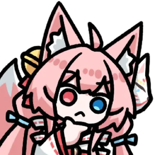 Sticker 🤔 长门狐狐 @zhaxia_cn