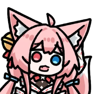 Telegram stiker 😮 长门狐狐 @zhaxia_cn
