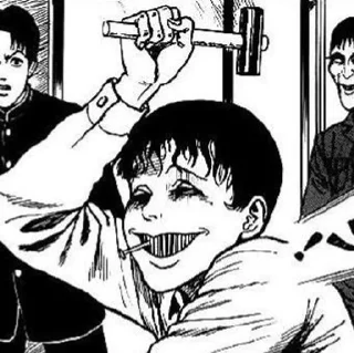 Telegram sticker 🌟 ༉‧₊˚.Junji Ito :: @fStikBot