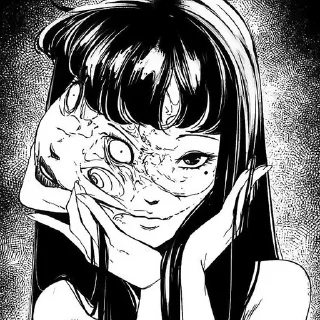 Sticker 🌟 ༉‧₊˚.Junji Ito :: @fStikBot