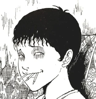 Telegram sticker 🌟 ༉‧₊˚.Junji Ito :: @fStikBot