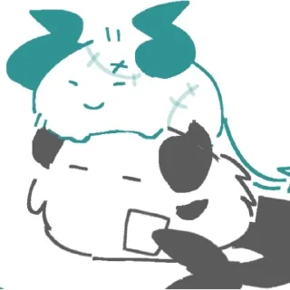 Телеграм стикер ☺️ твит @/ilovezuka566672 | @house_sheep