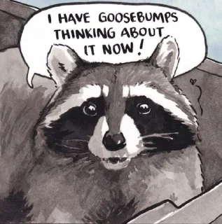 Telegram sticker 😳 Raccoon