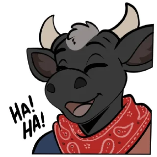 Video sticker 🤣 Cow Gary - Calfurry
