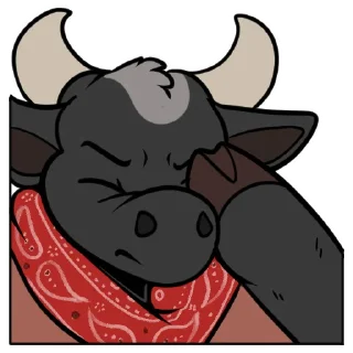 Sticker 🤦‍♂️ Cow Gary - Calfurry