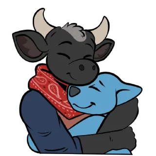 Telegram stiker 🥰 Cow Gary - Calfurry
