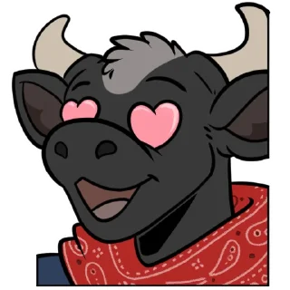Video sticker 😍 Cow Gary - Calfurry