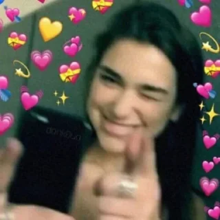 Video sticker 🤭 Dua Lipa Reacts by @DUALIPABR