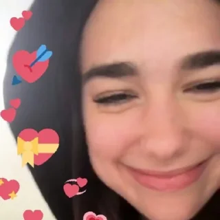 Telegram sticker 🥰 Dua Lipa Reacts by @DUALIPABR
