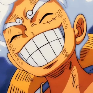 Telegram sticker 😁 Gear 5 (@TodorokiShouto)