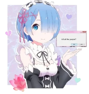 Telegram sticker 🥰 Re:Zero @StickersofAnime