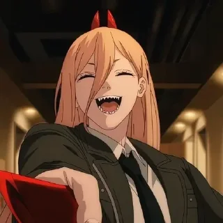 Video sticker 😁 Человек бензопила @anime_sticks