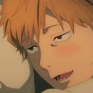 Video sticker 😁 Человек бензопила @anime_sticks