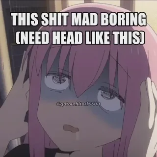 Telegram stiker ⭐️ Bocchi Sticker Pack by @UWUCHIHA420 • @sticbot