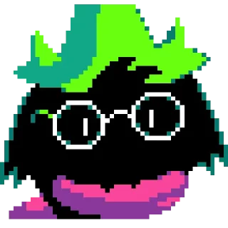 Telegram sticker 😶 Dark Ralsei Pack (part 2/2)