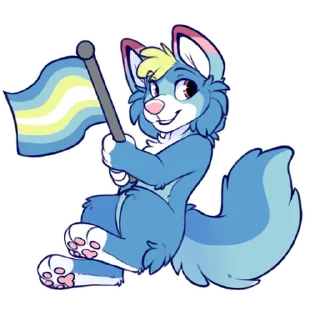 Telegram sticker 🏳️‍🌈 Lucas!