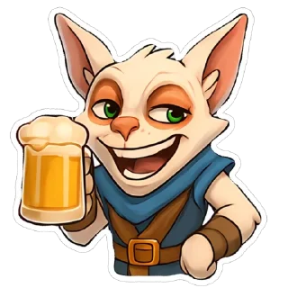 Telegram stiker 🍺 MEEPO | @Milaha_Nataha