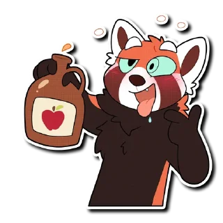 Sticker 🥃 Red Panda