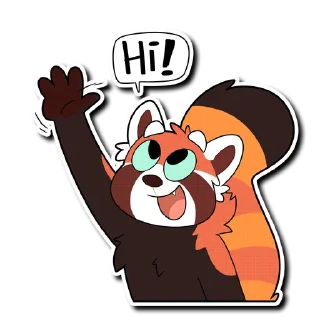 Video sticker 👋 Red Panda