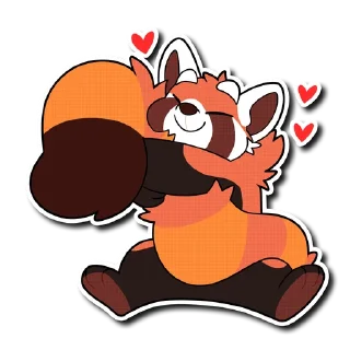 Sticker 🥰 Red Panda