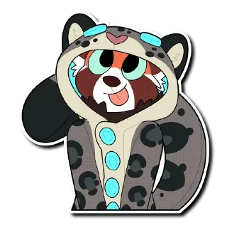 Telegram sticker 😋 Red Panda