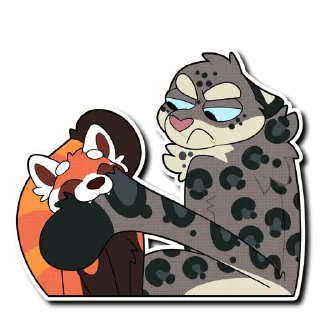 Telegram sticker 😇 Red Panda