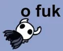 Телеграм стикер 😵 Hollow Knight Shit