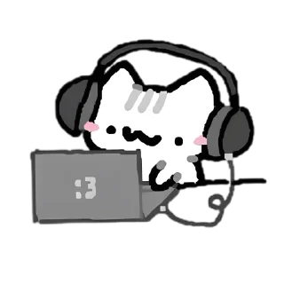 Telegram sticker ✨ ⎯͟͟  𝅄 𝖪𝗂𝗍𝗍𝖾𝗇 ֗⬦ @TenebrisLuna ⋆