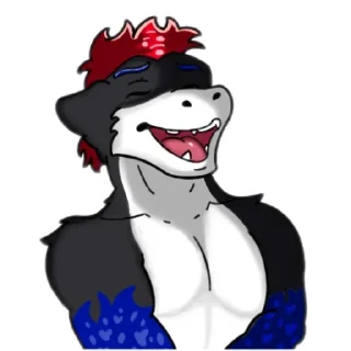 Telegram sticker 🤣 Dest Dragon/Wolf