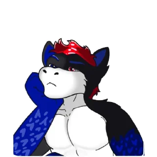 Telegram sticker 😒 Dest Dragon/Wolf