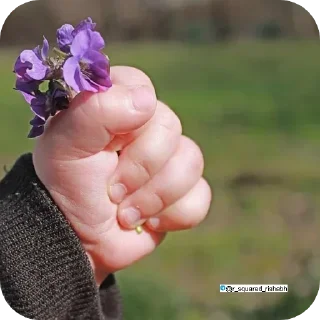 Telegram sticker ✋ Qt puchu baby @r_squared_rishabh