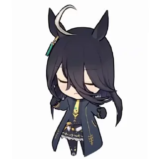 Video sticker 😔 Manhattan Cafe @umamusume_stickers