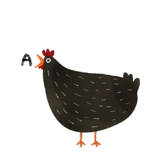 Telegram sticker 🤣 Чёрная курица | @rsvt_art