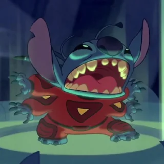 Telegram sticker 😡 stitch by @peachpuffy