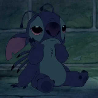 Telegram sticker 😩 stitch by @peachpuffy