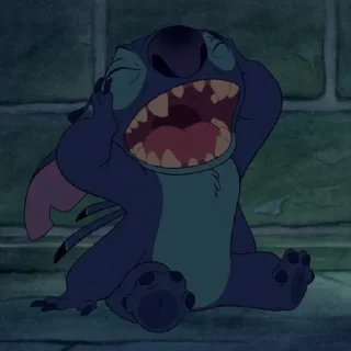 Telegram sticker 😫 stitch by @peachpuffy