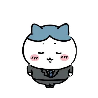Телеграм стикер 👓 치이카와이야기하는방6