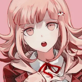 Telegram sticker 🎮 - ᗷY @ahMshY 𓉮 . Chiaki Nanami