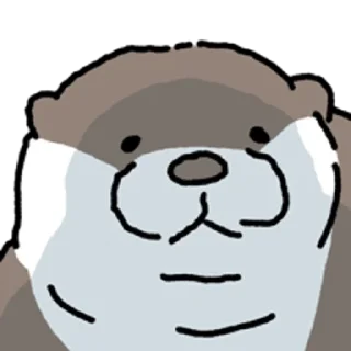 Sticker 😀 수달 확대