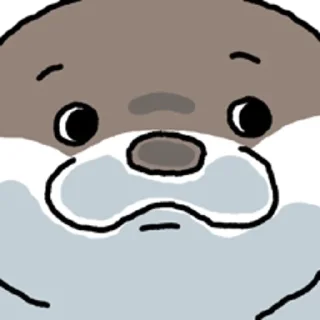 Video sticker 😀 수달 확대