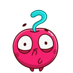 Telegram sticker ❓ Hot Cherry