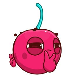 Telegram sticker 🤔 Hot Cherry