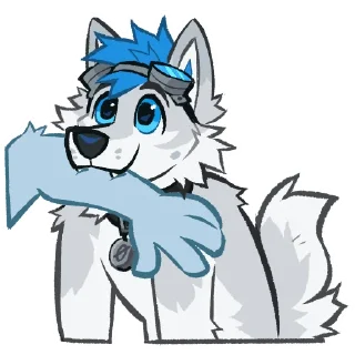 Telegram stiker 😈 Kiro Husky