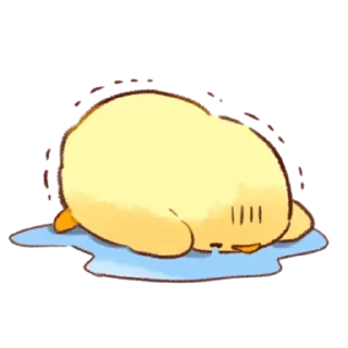 Telegram sticker 😭 Soft and cute chick by @fStikBot
